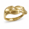 Kadas Gold-Tone Carved Broad Kada