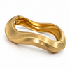 Kadas Gold-Tone Smooth Broad Kada