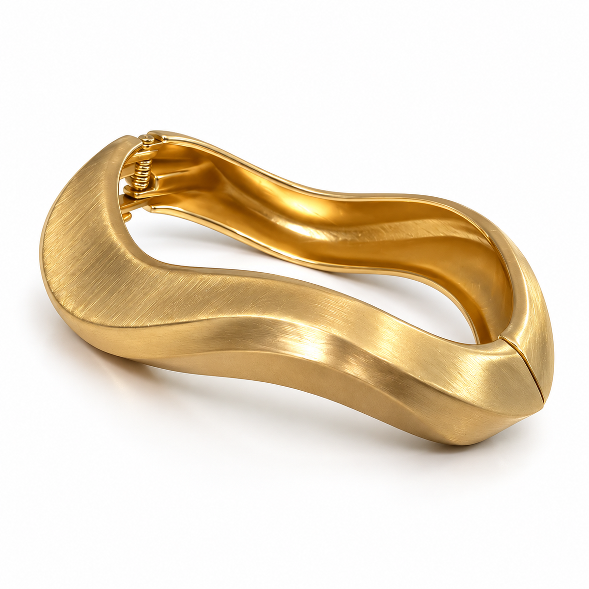 Kadas Gold-Tone Smooth Broad Kada