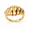 Anti tranish Gold plated Monarch Bread Ring for adults - 1PC
