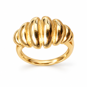 Anti tranish Gold plated Monarch Bread Ring for adults - 1PC