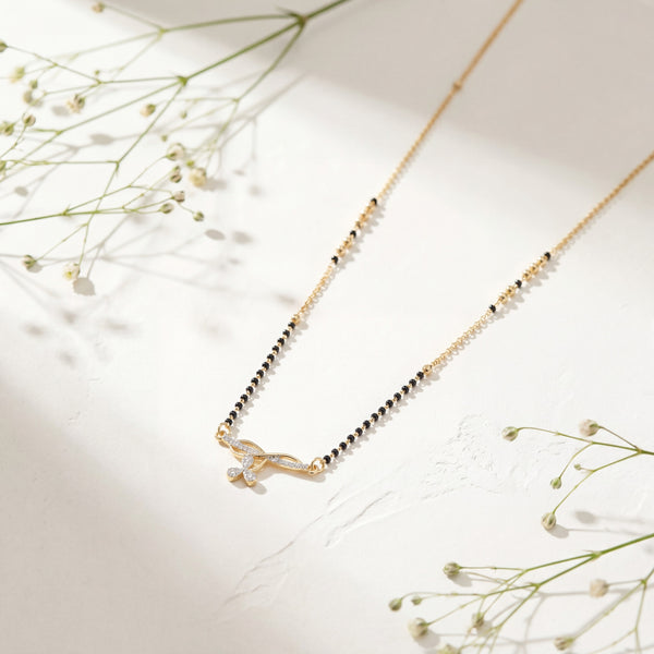 Contemporary Infinity CZ Mangalsutra Chain for Women - Demi Fine Jewellery
