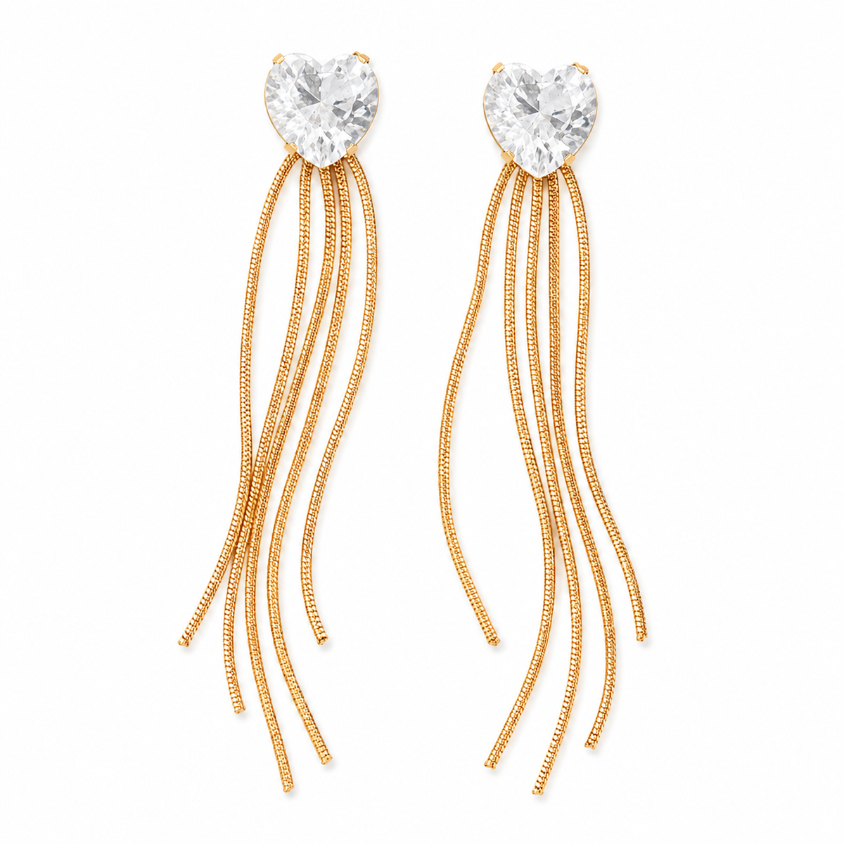 Earrings Gold-Tone Crescent Moon Shaped Earrings