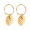 Earrings Gold-Tone Cascading Stone Drop Earrings