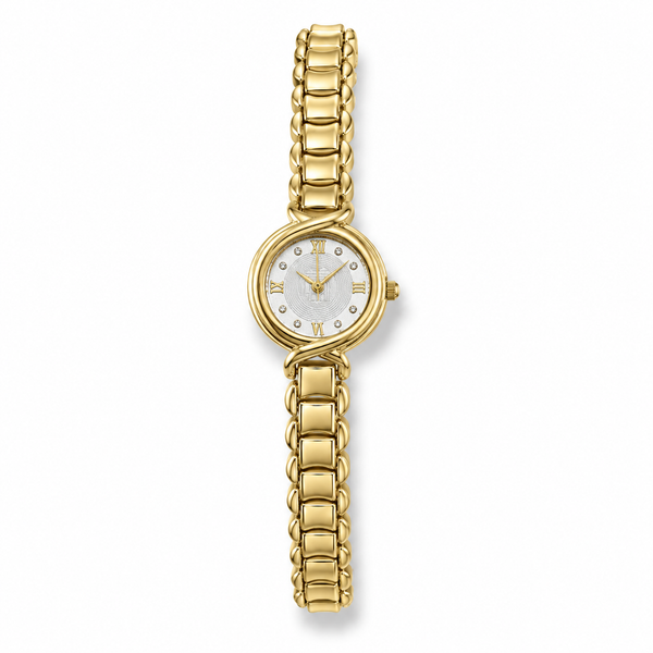 Watches Gold-Tone Round Dial Minimal Bracelet Watch for Women - House of Viya