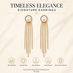 Earrings Gold-Tone Pentagon Shaped Crystal Earrings - House of Viya