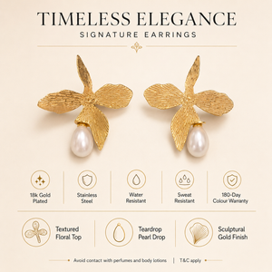 Earrings Gold-Tone Twisted Wire Spiral Crystal Earrings - House of Viya