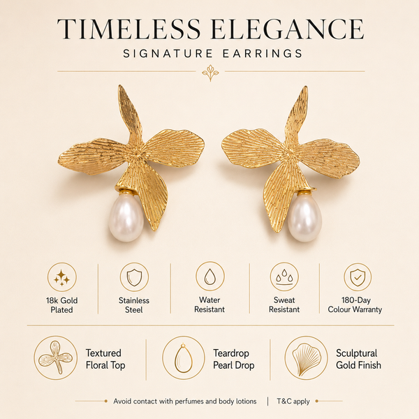 Earrings Gold-Tone Twisted Wire Spiral Crystal Earrings - House of Viya