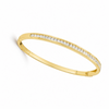 Kada Gold-Tone Minimalist Polished Smooth Bangle