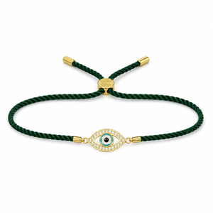 Rakhi Stone-Studded Eye Design Motif Charm Rakhi