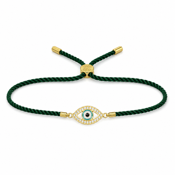 Rakhi Stone-Studded Eye Design Motif Charm Rakhi