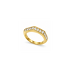 Rings Dual-Tone Polished White Stone Contemporary Cocktail Ring