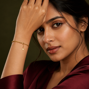 Gold Plated Wheat Foxtail Braided Rope Chain Bracelet with Extension and Lobster Clasp