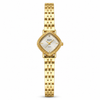 Watches Gold-Tone Cushion Dial Crystal Studded Bracelet Watch for Women