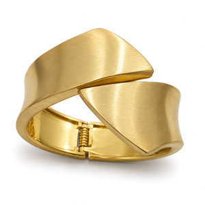 Kadas Gold-Tone Matte Broad Kada