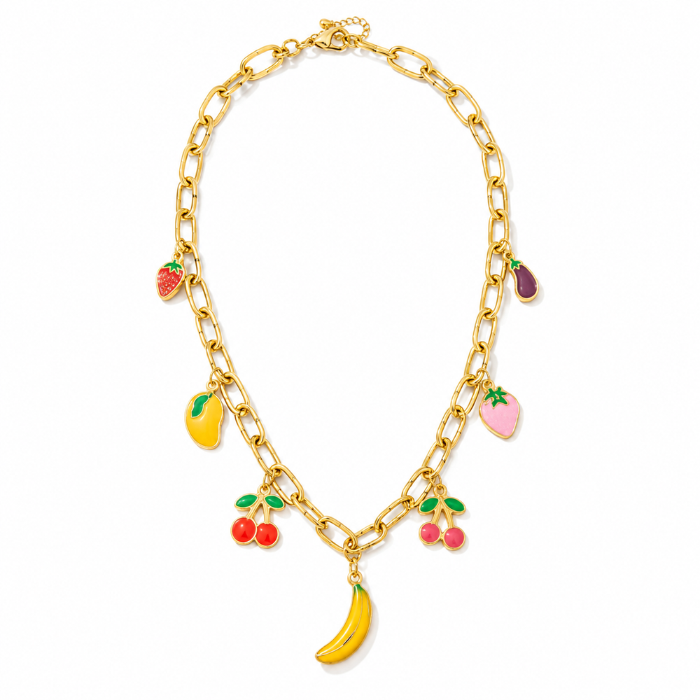 Anti tranish Gold plated 160 No. Chain Link with Lychee hanging chain for adults - 1 Pc - House of Viya