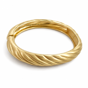 Kadas Gold-Tone Engraved Broad Kada