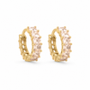 Earrings Gold-Tone Graduated Stone Linear Earrings