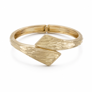 Kadas Gold-Tone Geometric Broad Kada