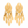 Earrings Gold-Tone Triangle Geometric Crystal Earrings