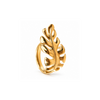 Anti tranish Gold plated Monarch Leaf luxe Ring for adults - 1PC