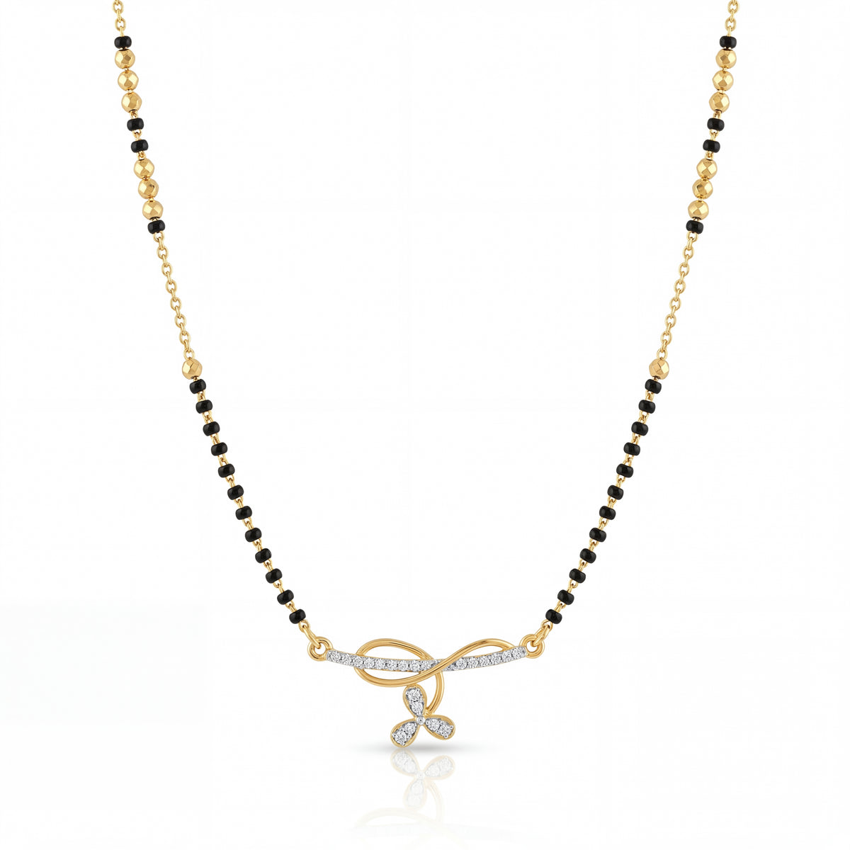 Contemporary Infinity CZ Mangalsutra Chain for Women - Demi Fine Jewellery