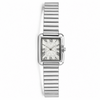 Watches Silver-Tone Square Dial Roman Numeral Bracelet Watch for Women