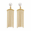Earrings Gold-Tone Mixed Stone Multi-Charm Earrings