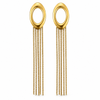 Earrings Gold-Tone Pear-Shaped Crystal Dangle Earrings
