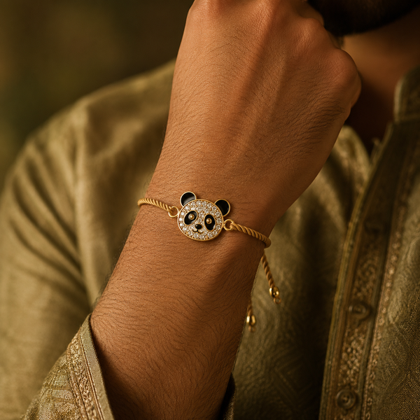 Rakhi Panda Animal Motif Charm Kids Character Rakhi