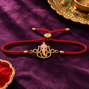 Rakhi Ganesha Motif Religious Traditional Rakhi