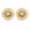 Earrings Gold-Tone Pearl Accent Round Dangle Earrings