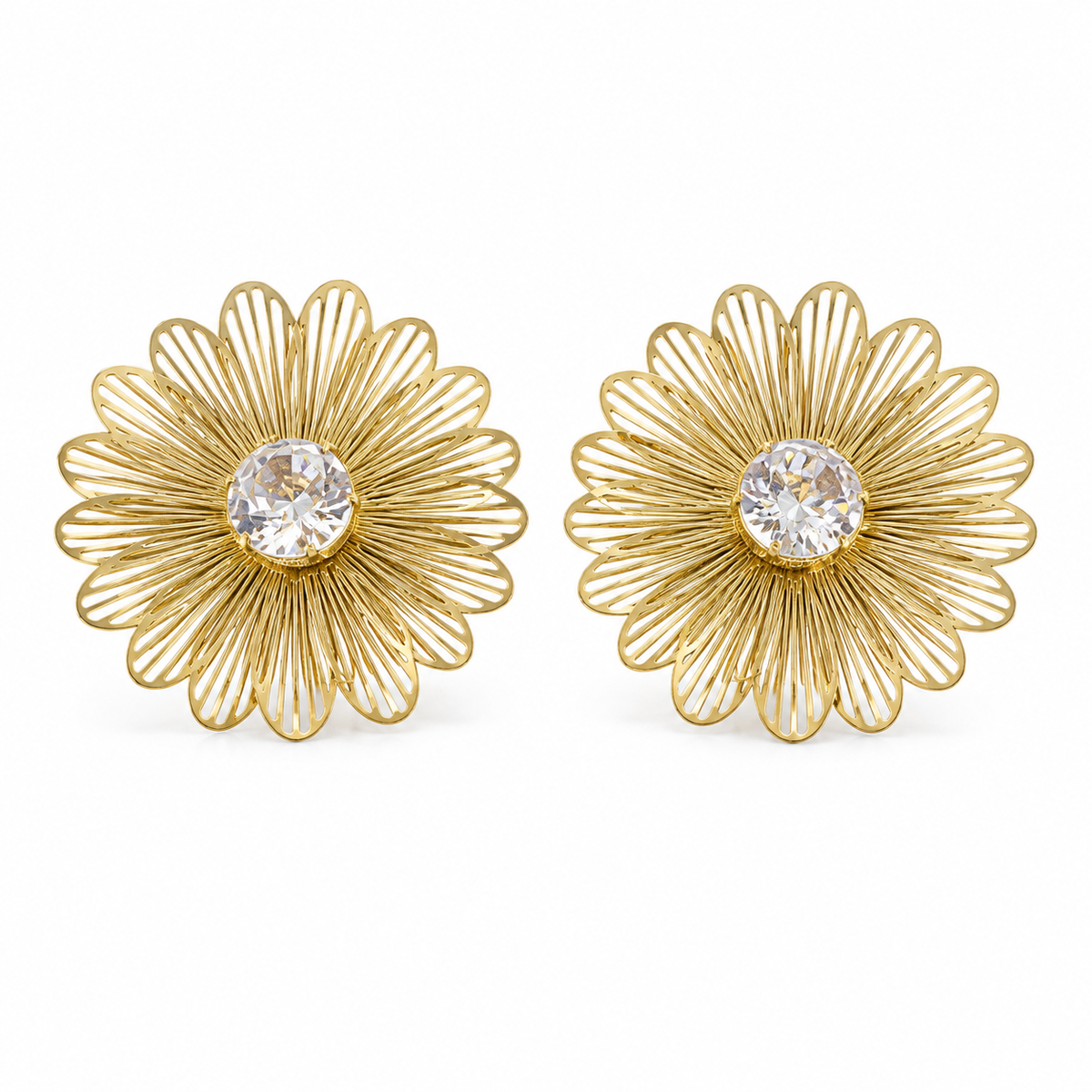 Earrings Gold-Tone Pearl Accent Round Dangle Earrings