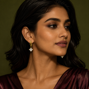 Earrings Gold-Tone Vintage-Inspired Filigree Stud Earrings - House of Viya