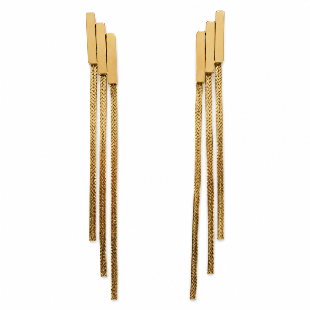 Earrings Gold-Tone Marquise Cluster Stone Earrings