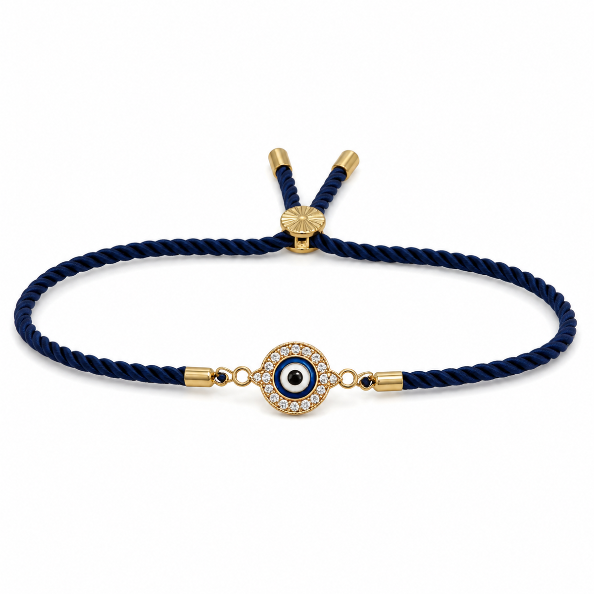 Rakhi Stone-Studded Nazar Evil Eye Motif Design Rakhi