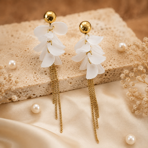 Earrings Gold-Tone Oval Cabochon Stone Stud Earrings - House of Viya