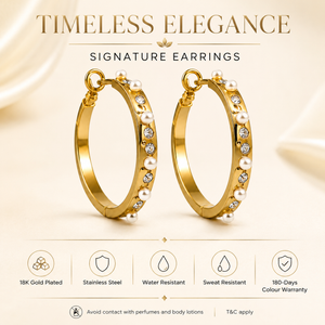 Earrings Gold-Tone Chevron Point Drop Stone Earrings - House of Viya