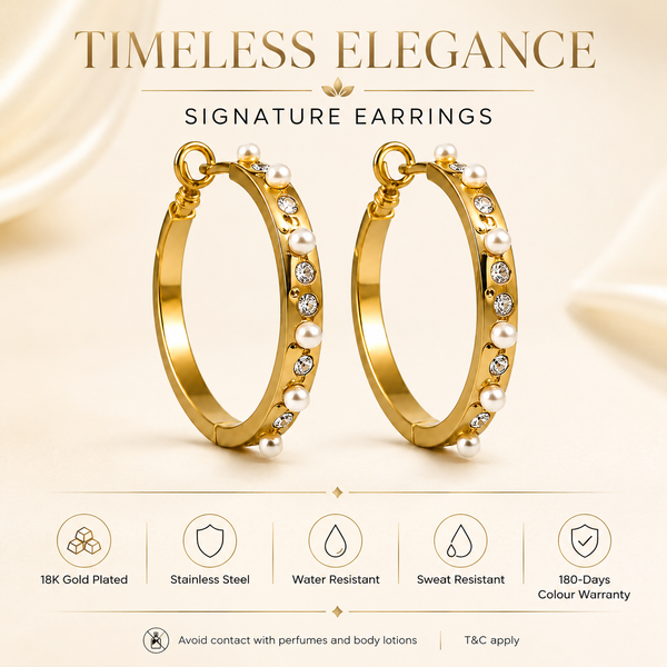 Earrings Gold-Tone Chevron Point Drop Stone Earrings - House of Viya