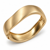 Kadas Gold-Tone Dimensional Broad Kada