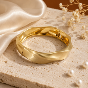 Kadas Gold-Tone Statement Broad Kada