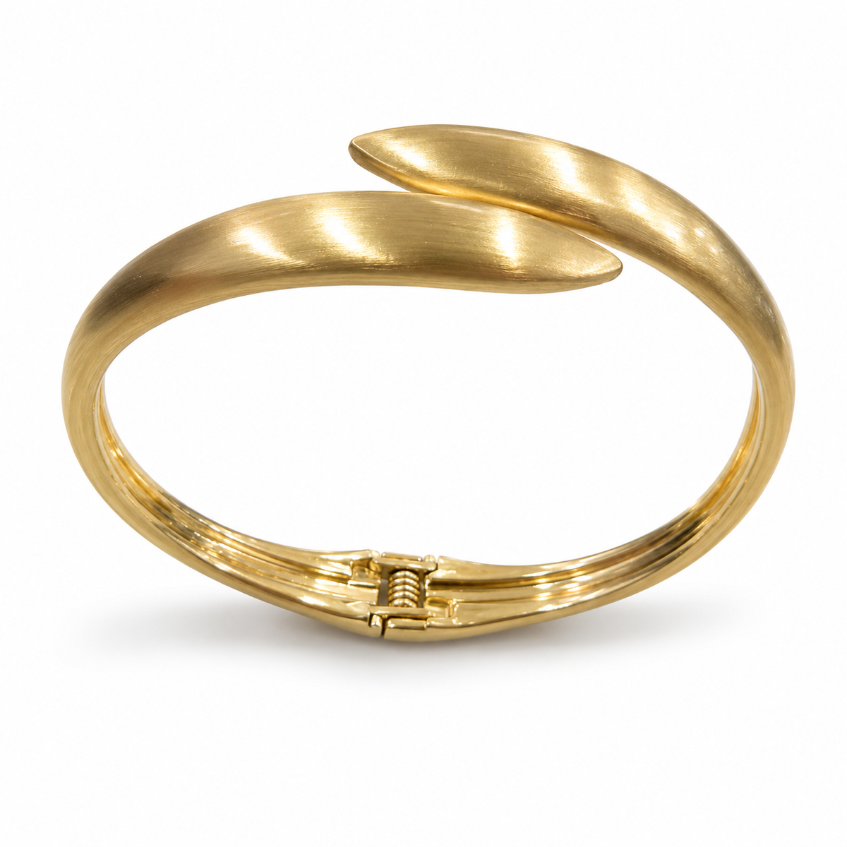 Kadas Gold-Tone Chiseled Broad Kada