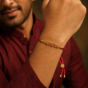 Rakhi Jai Shri Ram Motif Religious Traditional Rakhi