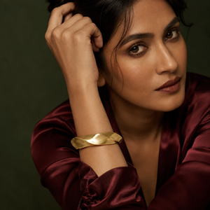 Kadas Gold-Tone Statement Broad Kada