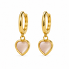 Earrings Gold-Tone Hollow Heart Outline Stud Earrings