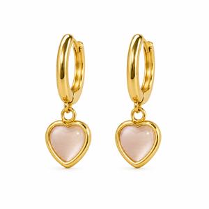 Earrings Gold-Tone Hollow Heart Outline Stud Earrings