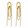 Earrings Gold-Tone Three-Stone Linear Drop Earrings