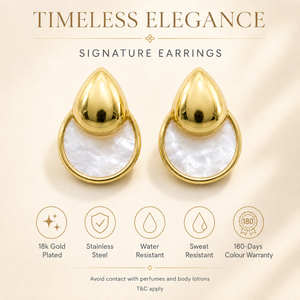 Earrings Gold-Tone Rose Quartz Heart Drop Earrings