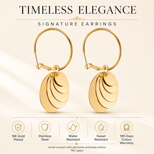 Earrings Gold-Tone Cascading Stone Drop Earrings - House of Viya