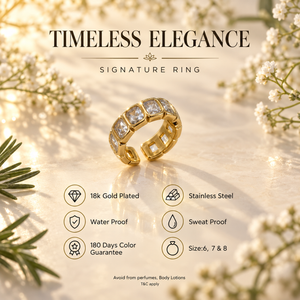 Rings Dual-Tone Polished White Stone Crossover Ring